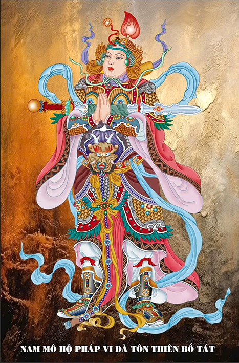 Tranh Hộ Pháp Vi Đà